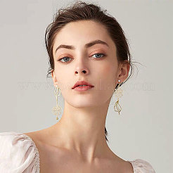 96 шт. 4 стиля подвески-соединители из латуни с филигранным покрытием&nbsp;KK-CA0002-89