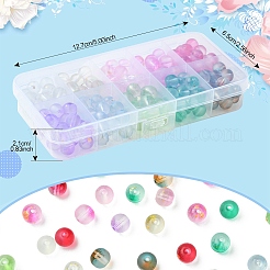 200 шт. 10-х цветные матовые стеклянные бусины&nbsp;DGLA-YW0001-43