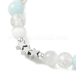 Женские браслеты из бусин из стекла&nbsp;BJEW-JB12842