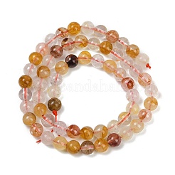 Нити бусин из натурального железистого кварца&nbsp;G-U026-A08-6mm