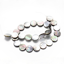 Натуральные черные нити из бисера&nbsp;LS-SHEL-R018-01