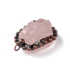 Природного розового кварца подвески&nbsp;G-F739-10R-05