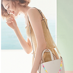 2 шт. 2 стильных акриловых цепных ручек для сумок цвета радуги&nbsp;AJEW-WR0001-68