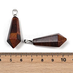 Окрашенные и нагретые натуральные красные тигровые глаза с острыми концами&nbsp;X-G-I314-02P-11