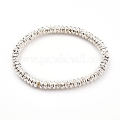 3 шт. 3 цвета гальванические немагнитные синтетические гематитовые бусины стрейч браслеты наборы&nbsp;BJEW-JB05930