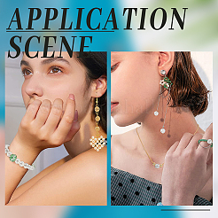 30 шт. 3 цвета полые латунные бусины с покрытием&nbsp;KK-PH0009-55A