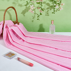 Хлопчатобумажная ткань с рисунком тартан&nbsp;DIY-WH0591-273C