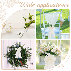 Органза морщинистая проволочная лента&nbsp;OCOR-WH0078-278A