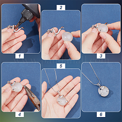 4 шт. 4 стиля латунный кулон нерегулярные оправы кабошонов&nbsp;KK-NB0003-73B