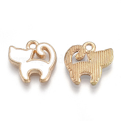 Сплава эмали котенка амулеты&nbsp;ENAM-S115-056