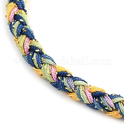 Браслеты из плетеного нейлонового шнура толщиной 4 мм&nbsp;FIND-A057-01G-15