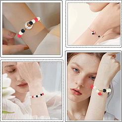 Прорезиненные бусины с имитацией силикона и акрила&nbsp;MACR-PA0001-06B-05