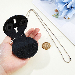 Держатель для значка из коровьей кожи&nbsp;AJEW-WH0696-023B