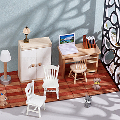 200 шт. 2-х цветная деревянная мини-модель&nbsp;DIY-PH0032-44