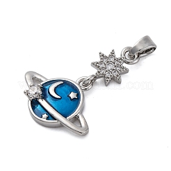 Латунные микро проложить кубического циркония подвески&nbsp;KK-V009-12P