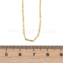 925 стерлингового серебра скручены панели ссылок цепи ожерелья&nbsp;NJEW-H056-01B-G