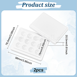 Пластиковая имитация фарфора акварельная масляная палитра&nbsp;TOOL-WH0053-37