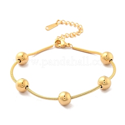 Браслеты-спутники из нержавеющей стали 304 для женщин&nbsp;BJEW-D337-01C-G