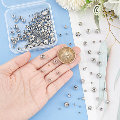 180шт 6 стиля латунные бусины&nbsp;KK-BC0013-14P