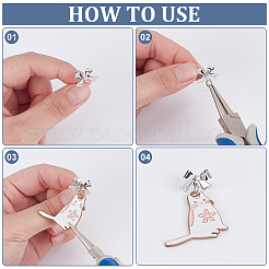 26 шт. фурнитура для сережек в виде банта из латуни&nbsp;DIY-ME0001-09P