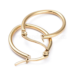 201 серьги-кольца из нержавеющей стали&nbsp;EJEW-I245-03F