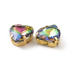 Сердце пришить стразами&nbsp;LS-X1-DIY-E062-04G-05