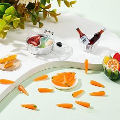 30шт ПВХ морковь&nbsp;AJEW-OC0003-14