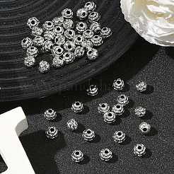 Тибетский стиль цветка сплава разделительные бусины&nbsp;X-TIBEB-O004-74