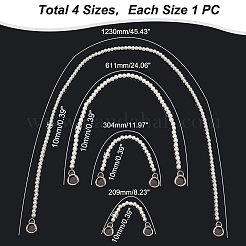 4шт. 4-х стильный ремешок для сумки из АБС-пластика с жемчужными бусинами&nbsp;FIND-FH0005-32B
