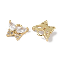 Покрытие стойки латунь микропаве прозрачные кубические циркониевые подвески&nbsp;KK-E110-10G