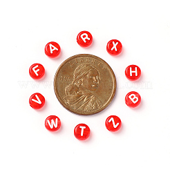 Прозрачные красные акриловые бусины&nbsp;TACR-YW0001-08L