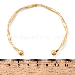 Браслеты-манжеты из нержавеющей стали 304 для женщин&nbsp;BJEW-D407-01G