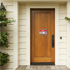 Водонепроницаемые ПВХ предупреждающие знаки наклейки&nbsp;DIY-WH0237-009