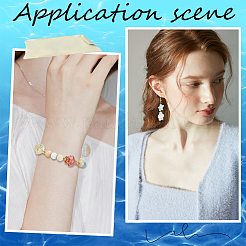 120шт 12 стиля прозрачные стеклянные бусины&nbsp;GLAA-SC0002-54