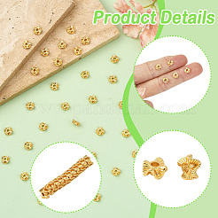 80 шт. Латунные дистанционные бусины&nbsp;KK-BBC0020-77