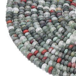 Природные африканские гелиотроп бисер пряди&nbsp;G-P575-A55-4x2mm