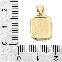 Латунные микропаве прозрачные подвески с фианитом&nbsp;KK-Z150-01G