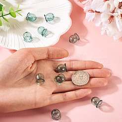 10 шт. стеклянные колпачки для изготовления колокольчиков&nbsp;GLAA-BY0001-05F