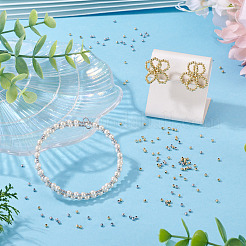 400 шт. 2-х цветные бусины из нержавеющей стали 304&nbsp;STAS-TA0001-48