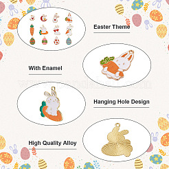 Подвески из сплава эмали 48шт 12 стиля&nbsp;ENAM-TA0001-31