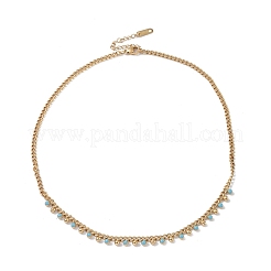 Цепочки из нержавеющей стали 304 с эмалью&nbsp;NJEW-P302-03G