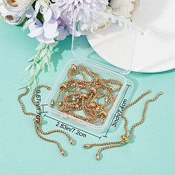 10шт регулируемые слайдерные браслеты из нержавеющей стали 304 для изготовления&nbsp;STAS-BBC0001-86