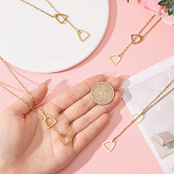 4 шт. ожерелье из нержавеющей стали 201&nbsp;NJEW-CA0001-22G