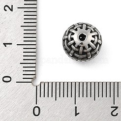 Полые бусины из нержавеющей стали 304&nbsp;STAS-S173-22AS