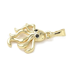 Подвески из латуни с микропаве из кубических цирконий на тему Хэллоуина&nbsp;LS-KK-L248-05G-02