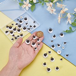 24 пара 6-х видов пластиковых кукольных повязок на глаза&nbsp;KY-PH0002-01B