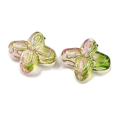 794шт двухцветные прозрачные акриловые бусины&nbsp;MACR-K359-24B