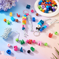 Наборы для изготовления браслетов из букв a~z и круглых браслетов своими руками&nbsp;DIY-TA0013-62