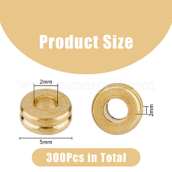 300 шт. Латунные дистанционные бусины&nbsp;KK-DC0003-59