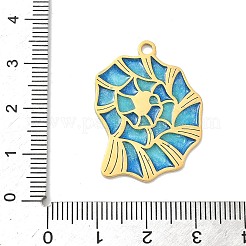 Эмалевые подвески из нержавеющей стали 304 на тему океана&nbsp;STAS-G373-01B-01